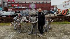 Арт-объект в городе Жодино: Четвероногие герои – укротители стихий