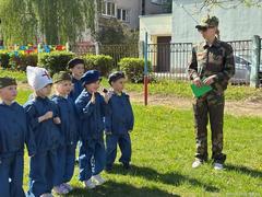 «Зарничка» не заканчивается: второй день нашего патриотического десанта в детском саду № 15 «Рябинка».