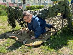 «Зарничка» не заканчивается: второй день нашего патриотического десанта в детском саду № 15 «Рябинка».